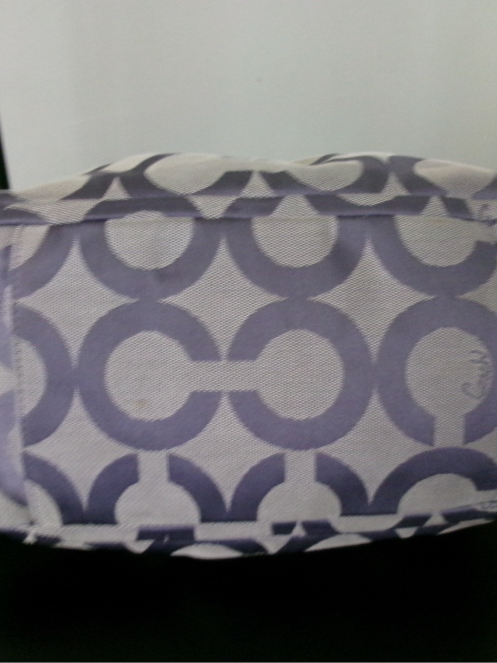 Coach 13427 Op Art Signature C Hobo with matching wallet!! Lavender - Picture 3 of 11